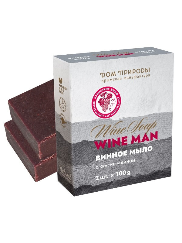 Винное мыло с красным вином «Wine Man»